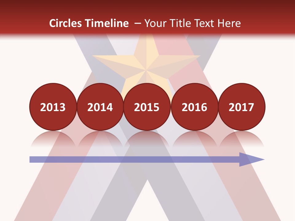 Star Gold Patriotic PowerPoint Template