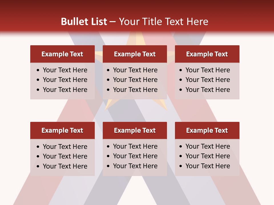 Star Gold Patriotic PowerPoint Template