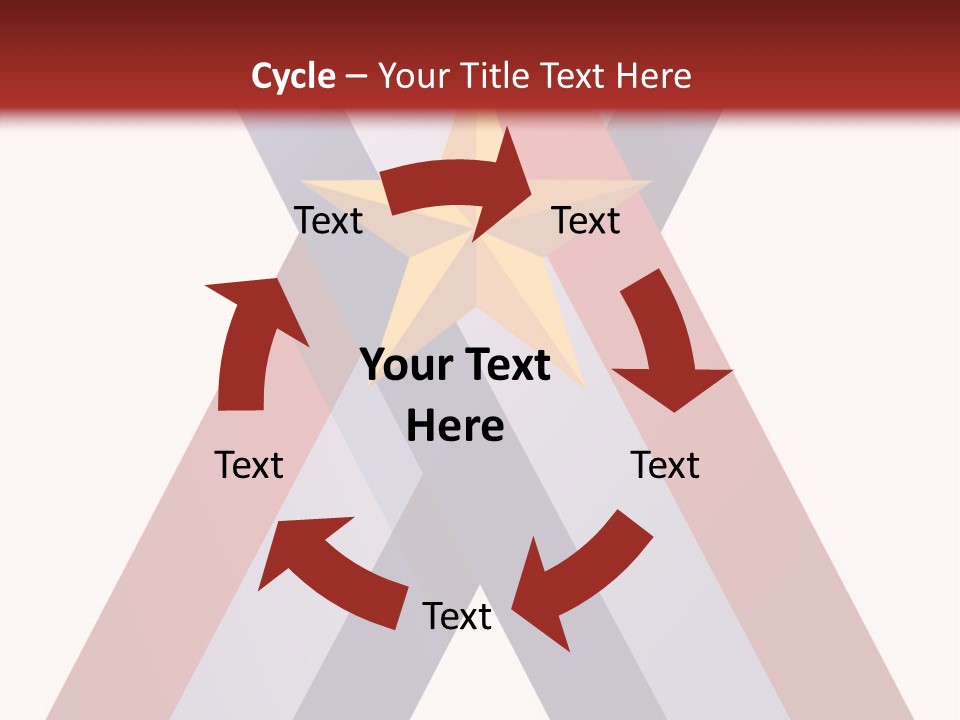 Star Gold Patriotic PowerPoint Template