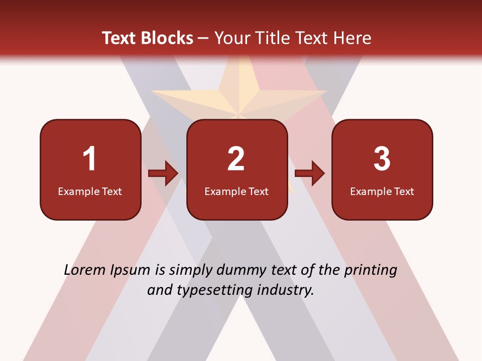 Star Gold Patriotic PowerPoint Template