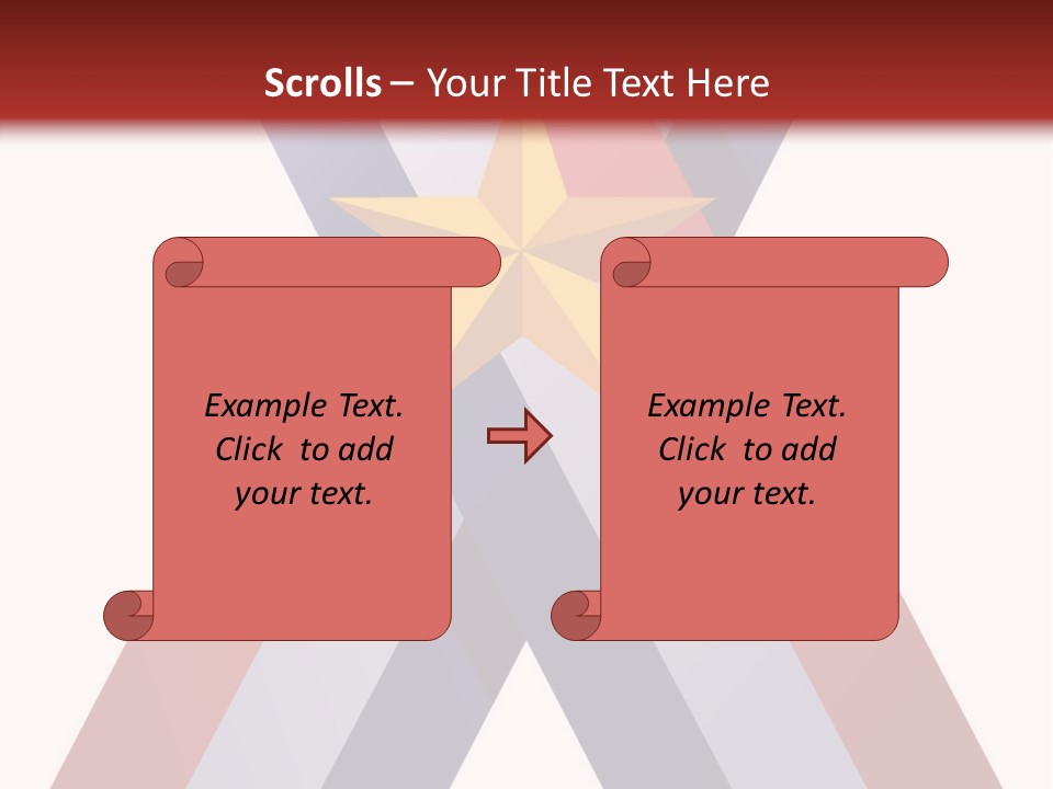 Star Gold Patriotic PowerPoint Template