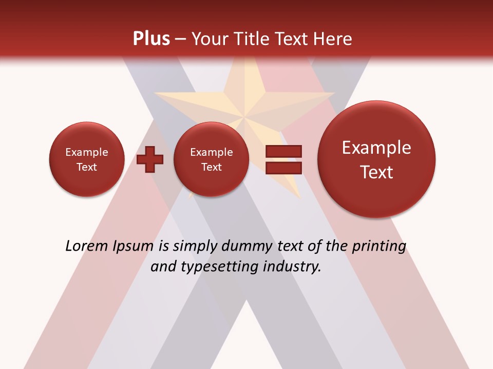 Star Gold Patriotic PowerPoint Template