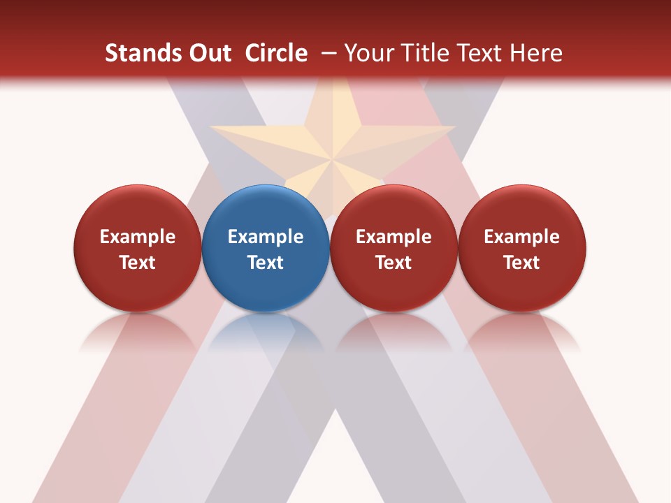 Star Gold Patriotic PowerPoint Template
