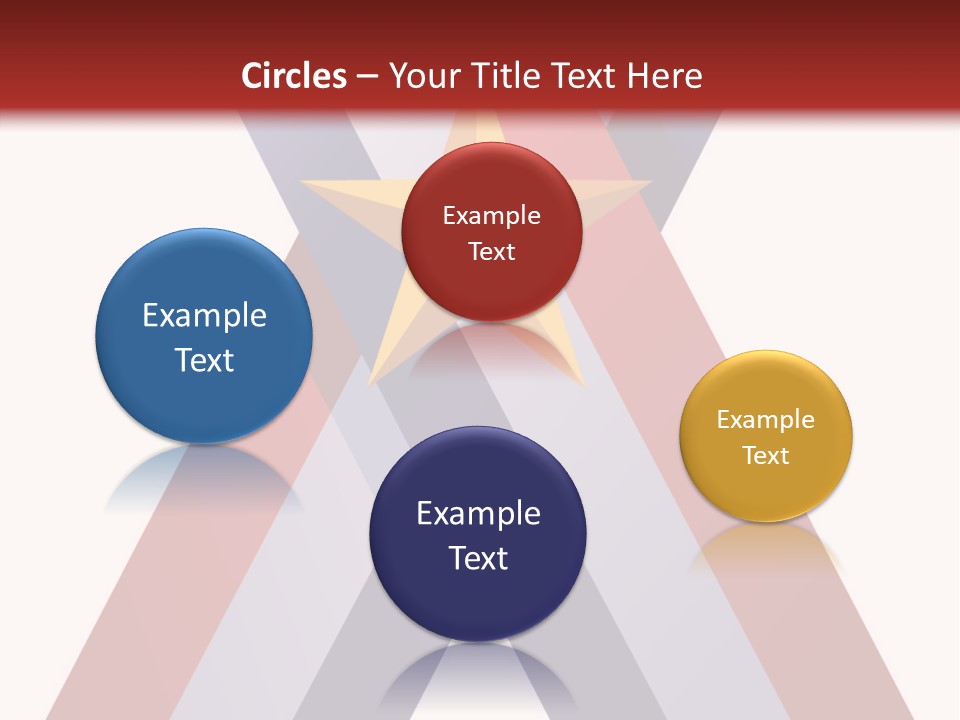 Star Gold Patriotic PowerPoint Template