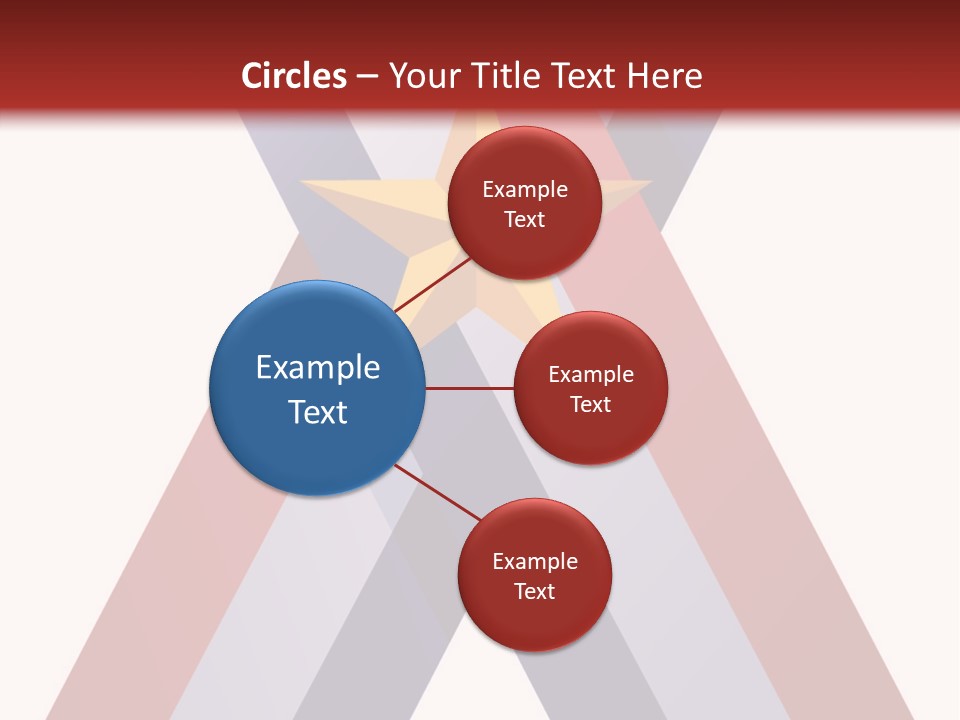 Star Gold Patriotic PowerPoint Template