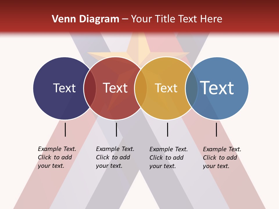 Star Gold Patriotic PowerPoint Template