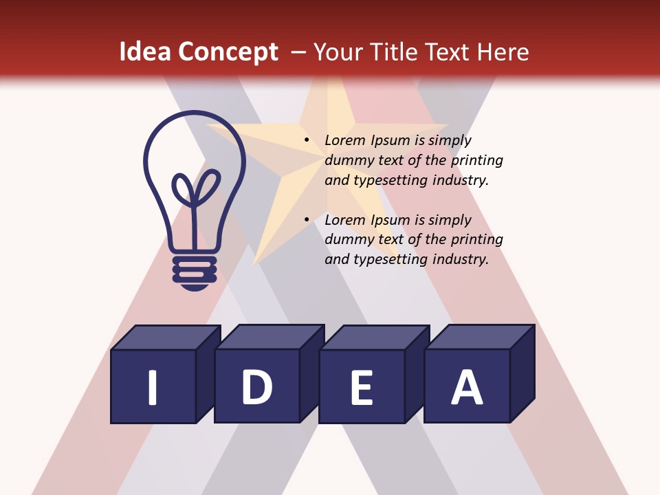 Star Gold Patriotic PowerPoint Template