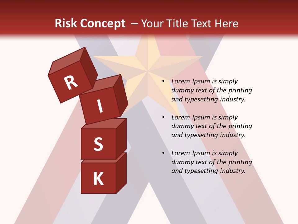 Star Gold Patriotic PowerPoint Template