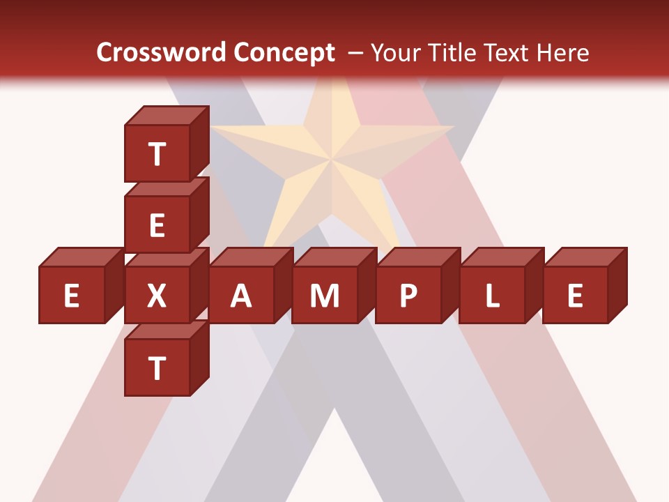 Star Gold Patriotic PowerPoint Template