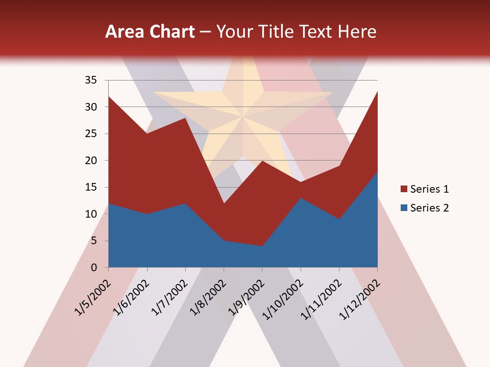 Star Gold Patriotic PowerPoint Template