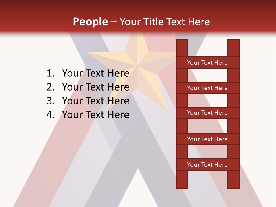Star Gold Patriotic PowerPoint Template