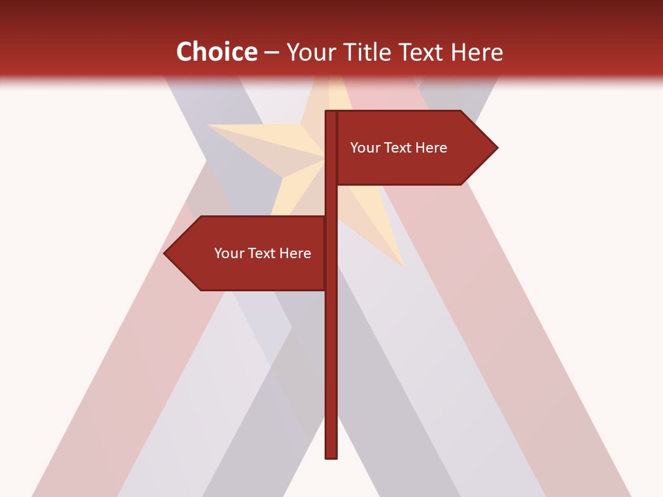 Star Gold Patriotic PowerPoint Template