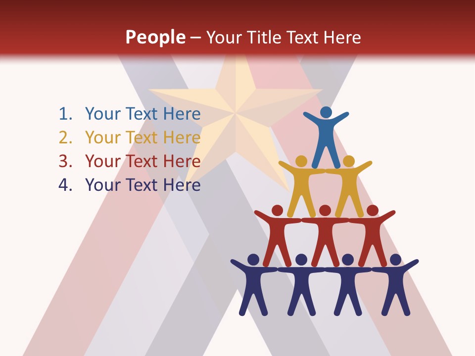 Star Gold Patriotic PowerPoint Template
