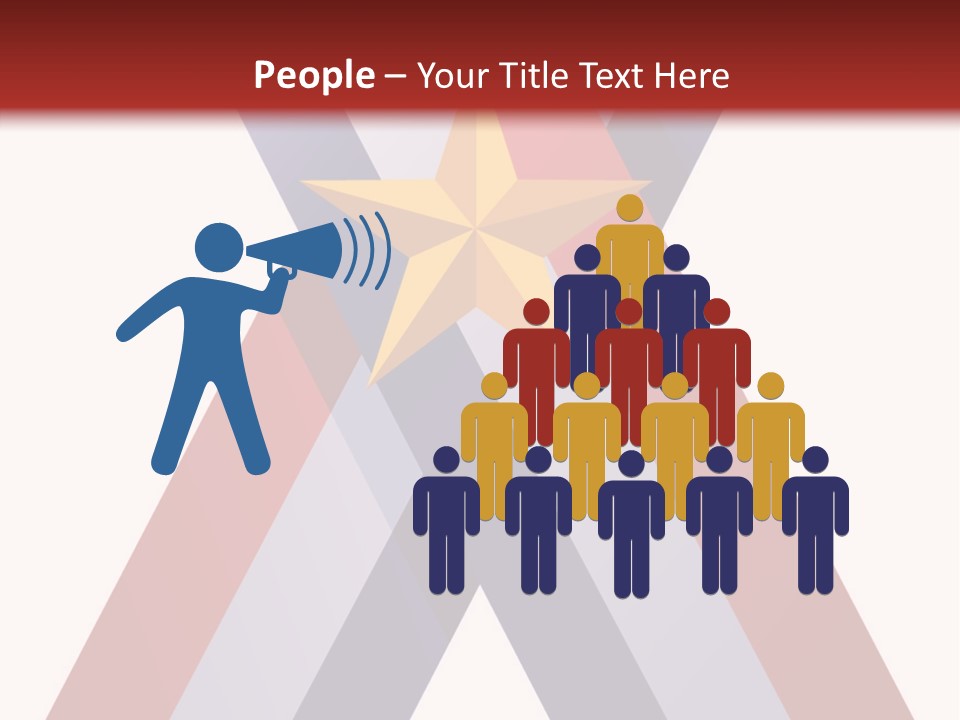 Star Gold Patriotic PowerPoint Template