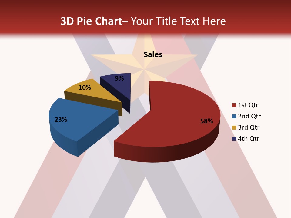 Star Gold Patriotic PowerPoint Template