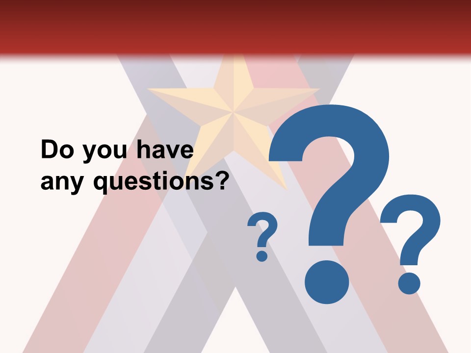 Star Gold Patriotic PowerPoint Template