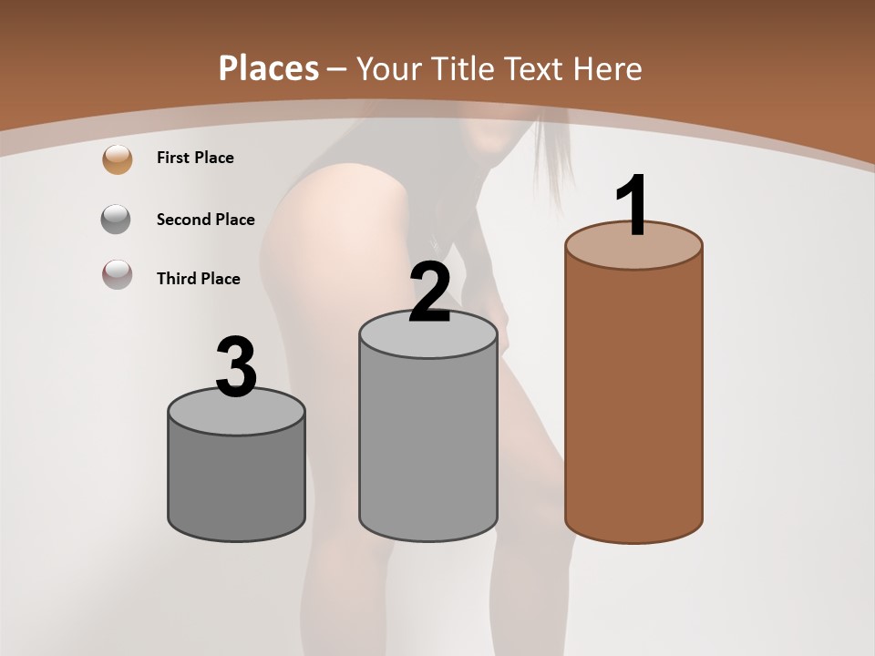 Adult Blond Glamour PowerPoint Template