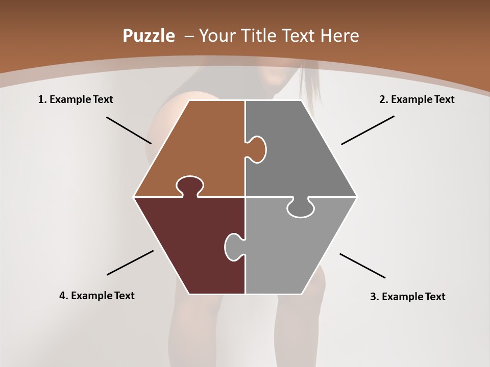 Adult Blond Glamour PowerPoint Template