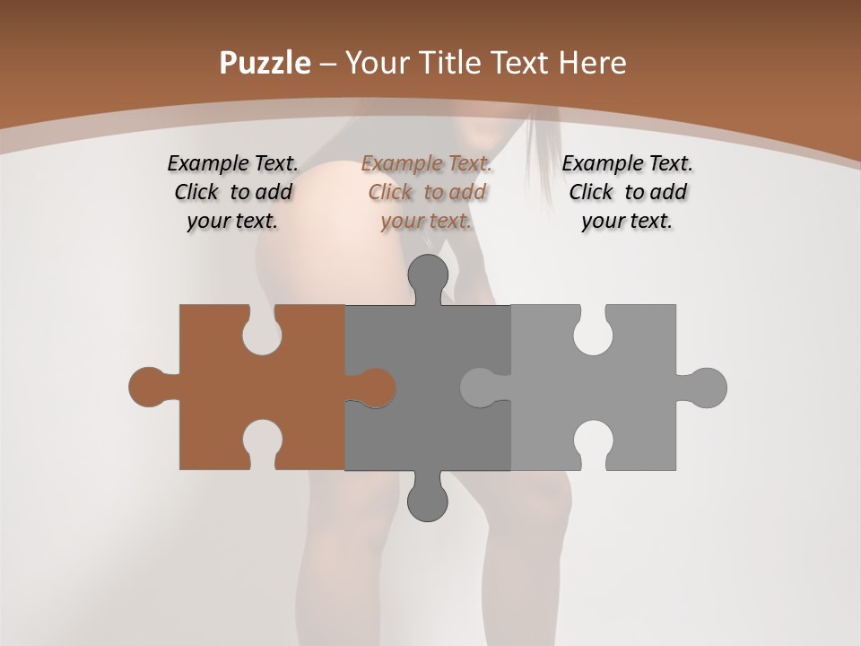 Adult Blond Glamour PowerPoint Template