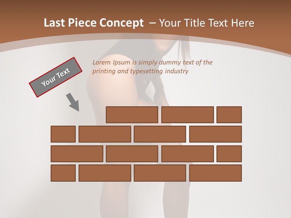 Adult Blond Glamour PowerPoint Template