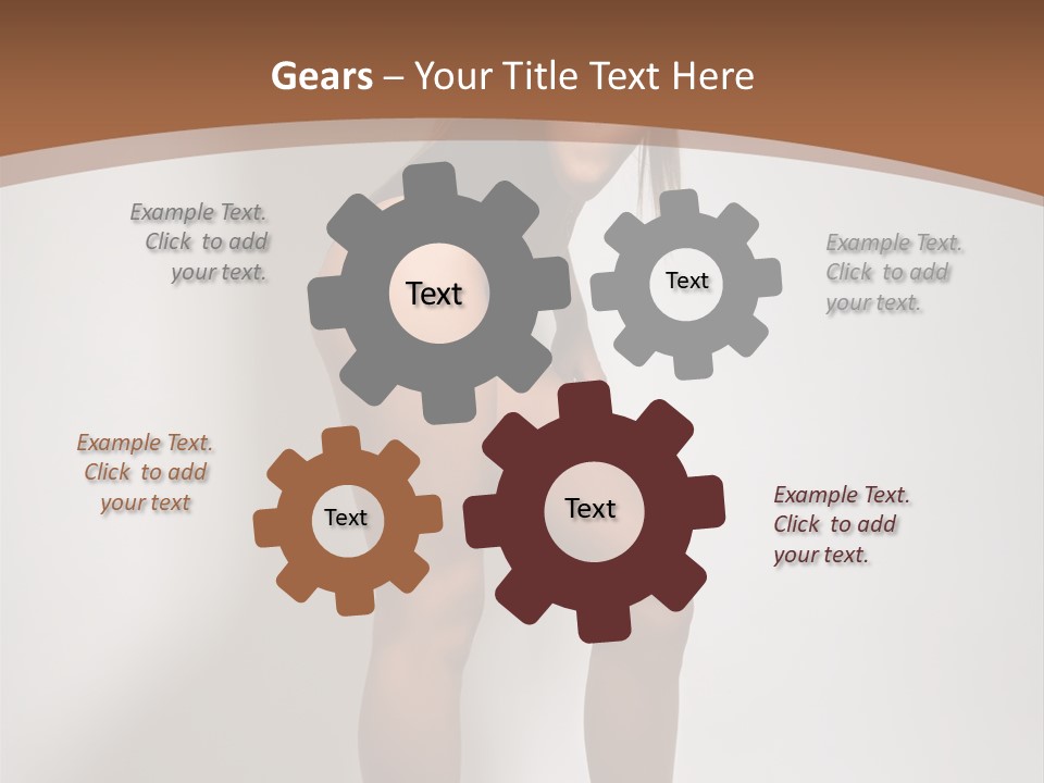 Adult Blond Glamour PowerPoint Template