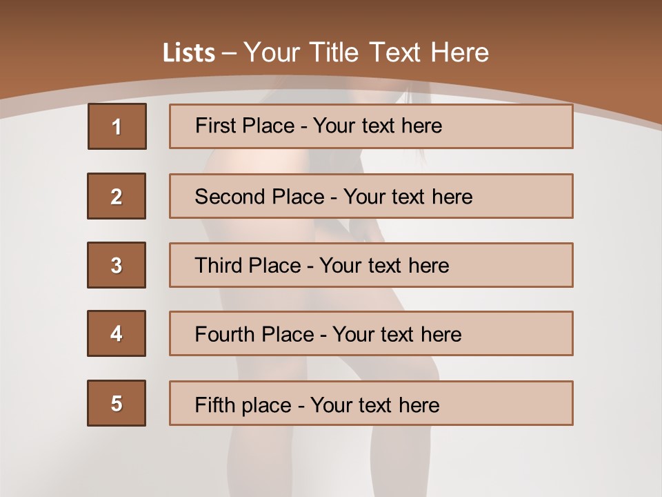 Adult Blond Glamour PowerPoint Template