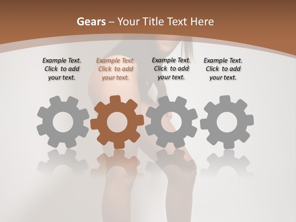 Adult Blond Glamour PowerPoint Template