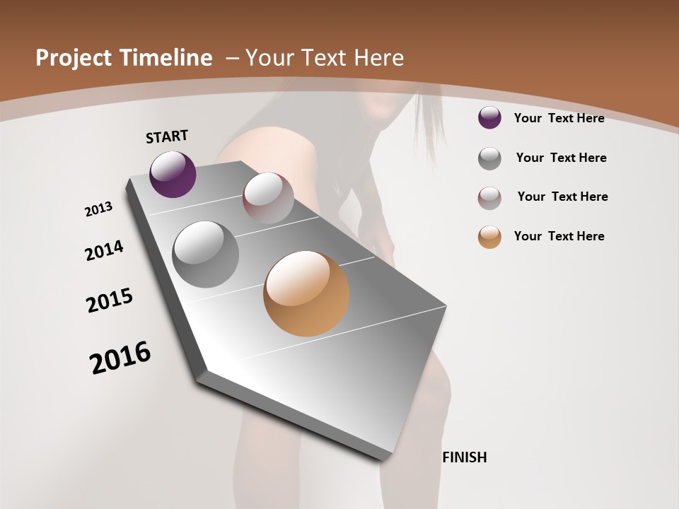 Adult Blond Glamour PowerPoint Template