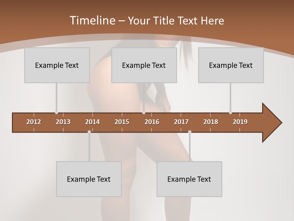 Adult Blond Glamour PowerPoint Template