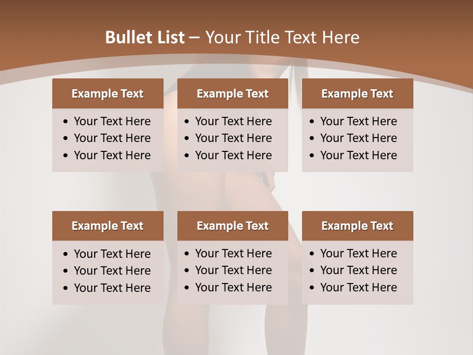 Adult Blond Glamour PowerPoint Template