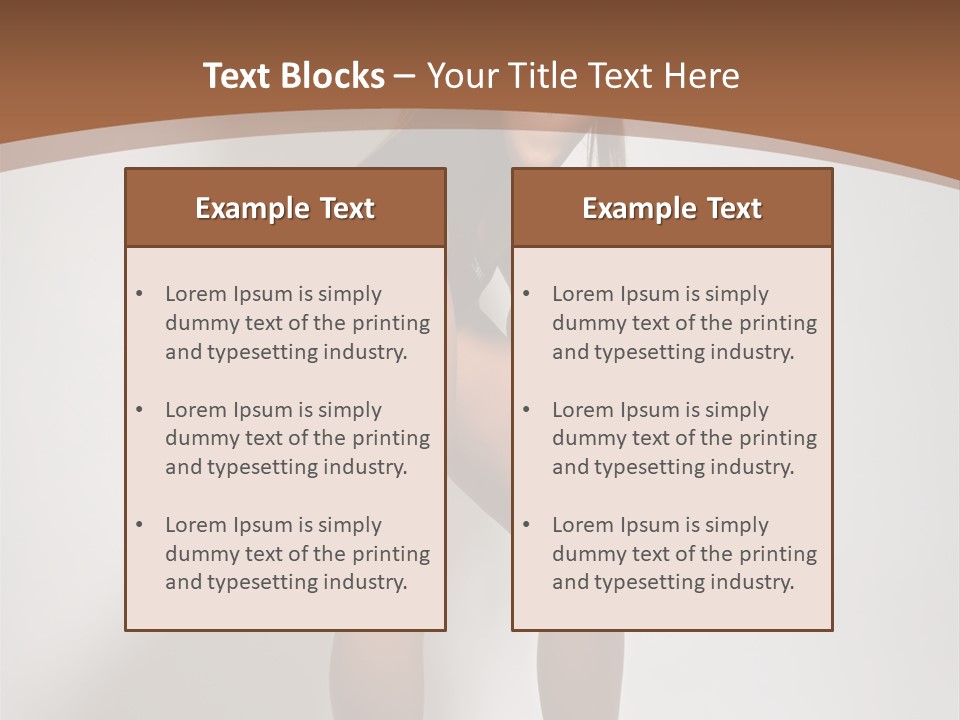 Adult Blond Glamour PowerPoint Template