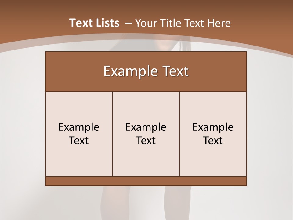 Adult Blond Glamour PowerPoint Template