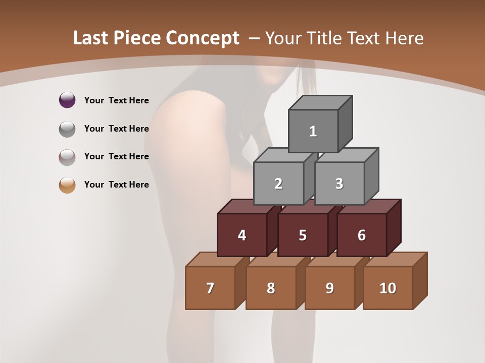 Adult Blond Glamour PowerPoint Template