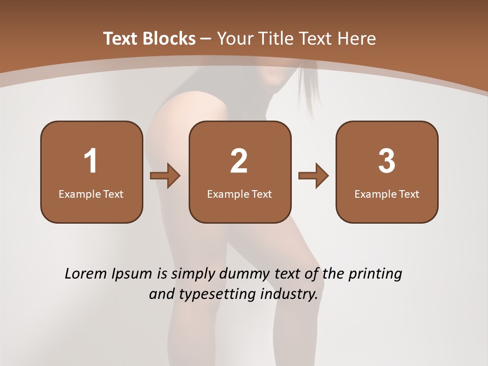 Adult Blond Glamour PowerPoint Template