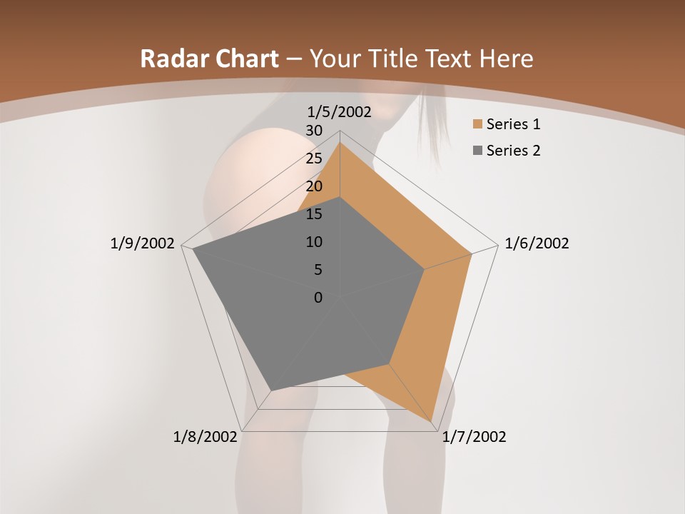 Adult Blond Glamour PowerPoint Template