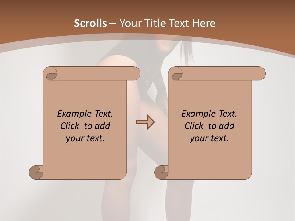 Adult Blond Glamour PowerPoint Template