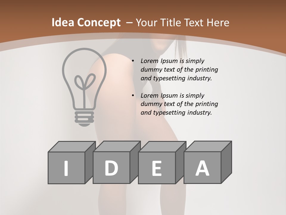 Adult Blond Glamour PowerPoint Template