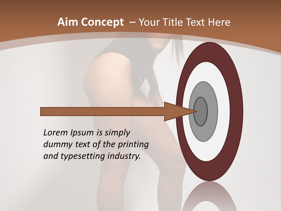 Adult Blond Glamour PowerPoint Template