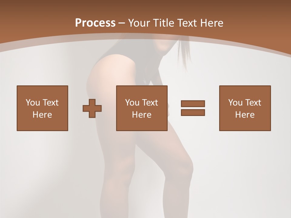 Adult Blond Glamour PowerPoint Template