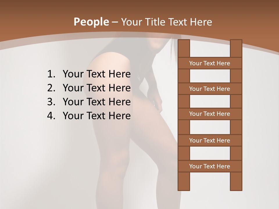 Adult Blond Glamour PowerPoint Template