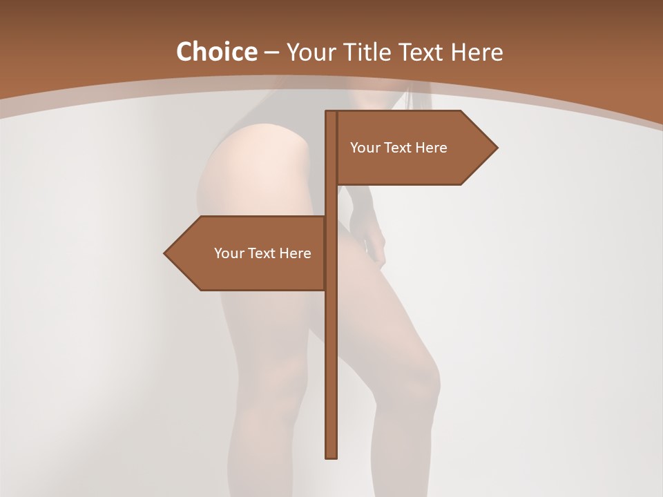 Adult Blond Glamour PowerPoint Template