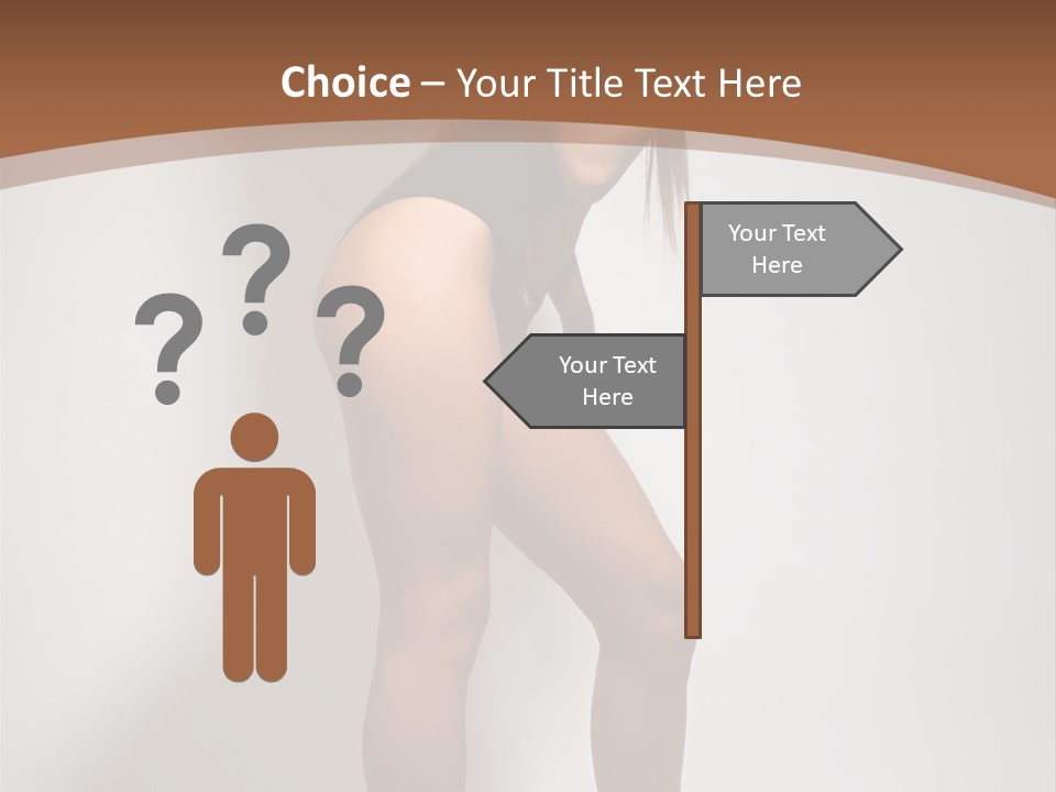 Adult Blond Glamour PowerPoint Template