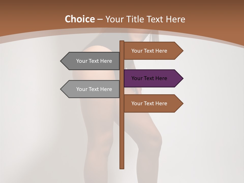 Adult Blond Glamour PowerPoint Template