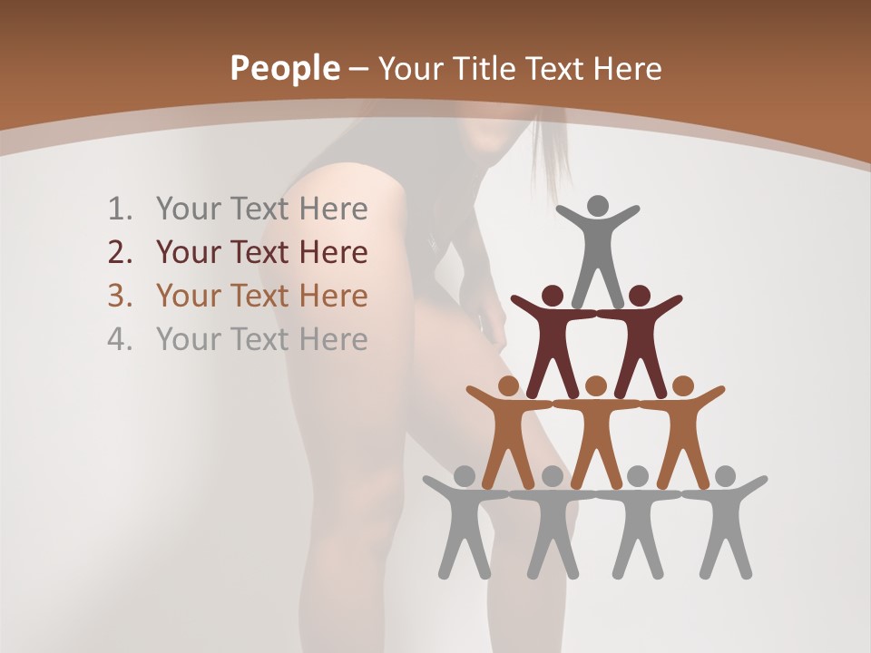 Adult Blond Glamour PowerPoint Template