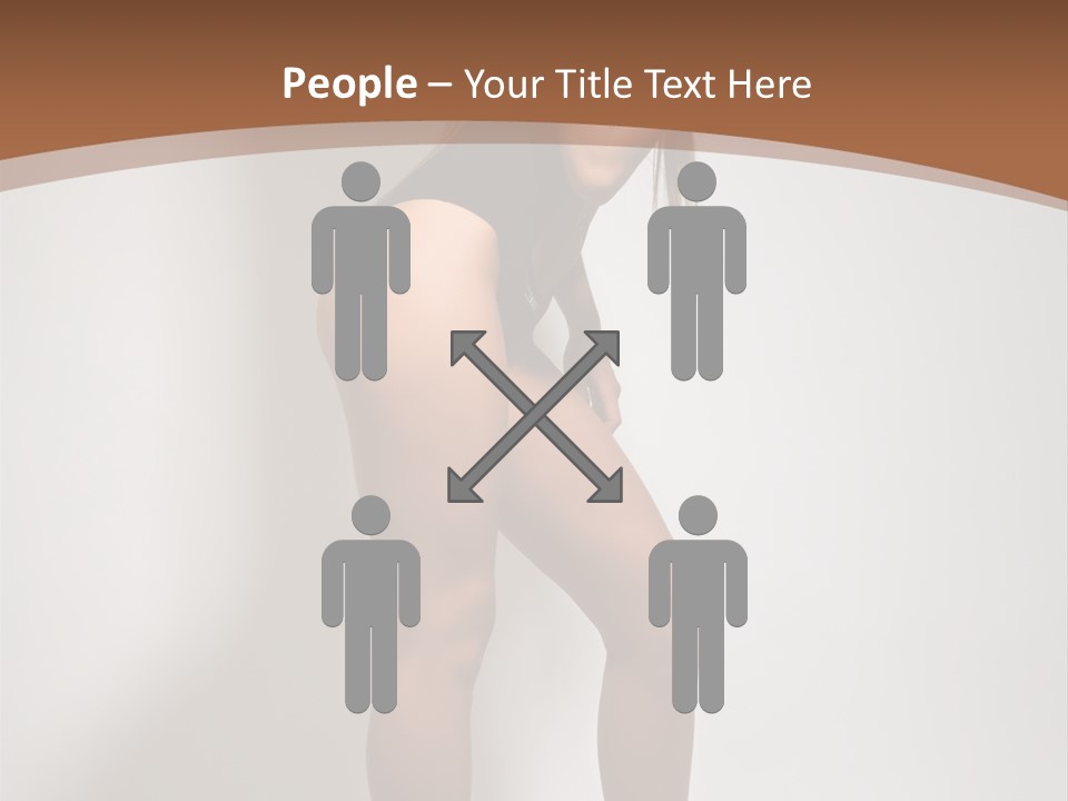 Adult Blond Glamour PowerPoint Template