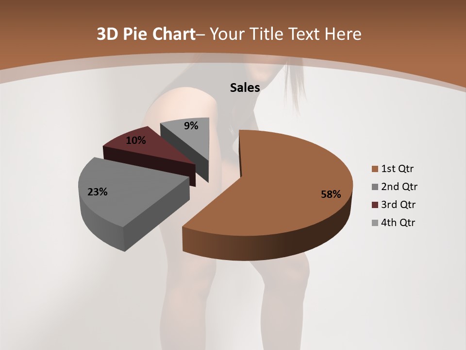 Adult Blond Glamour PowerPoint Template