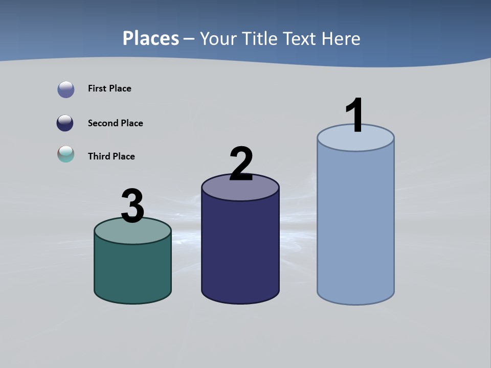 A Black And Blue Background With A White Light PowerPoint Template