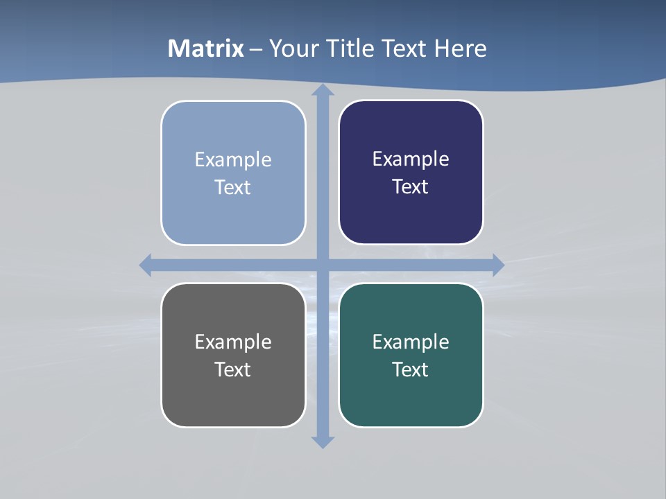 A Black And Blue Background With A White Light PowerPoint Template