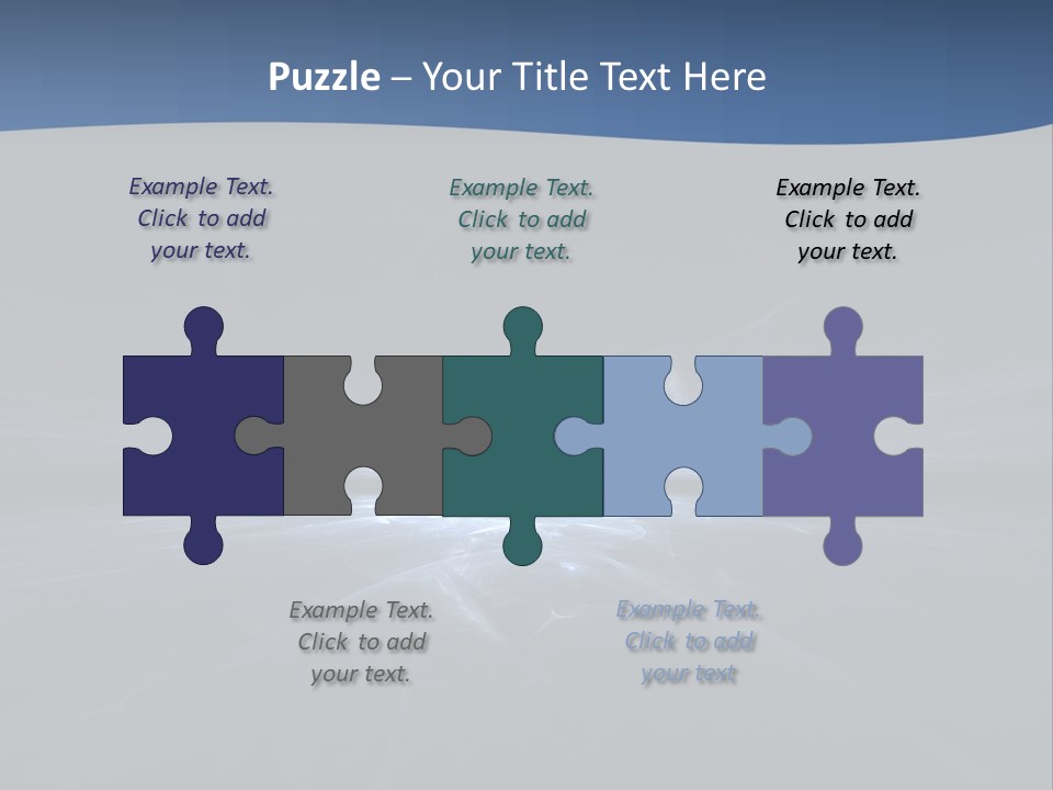 A Black And Blue Background With A White Light PowerPoint Template