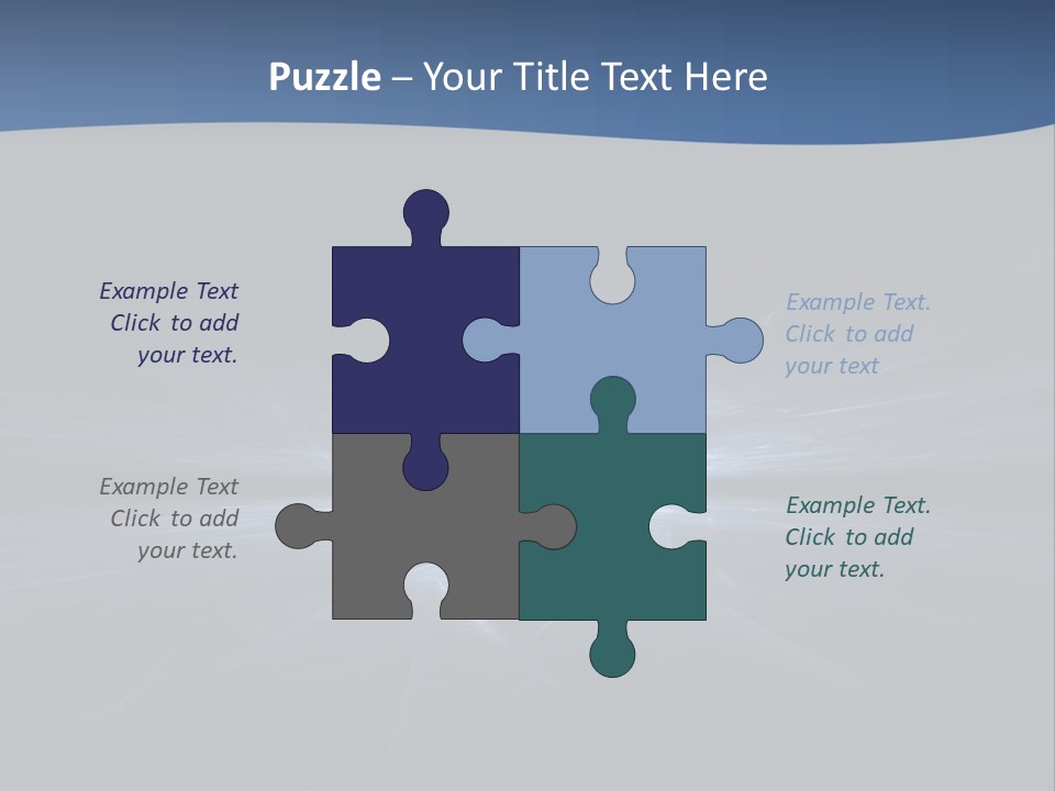 A Black And Blue Background With A White Light PowerPoint Template